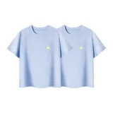 2 Pack (Women's Cropped Light Blue)