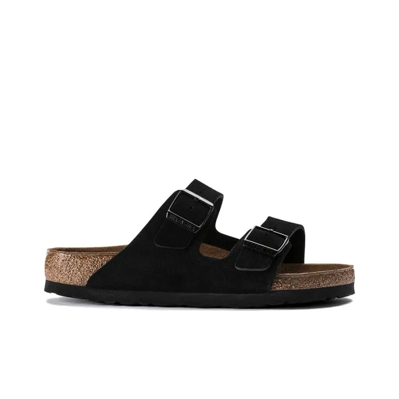 Birkenstock Arizona Soft Footbed Suede Leather 'Black'-1