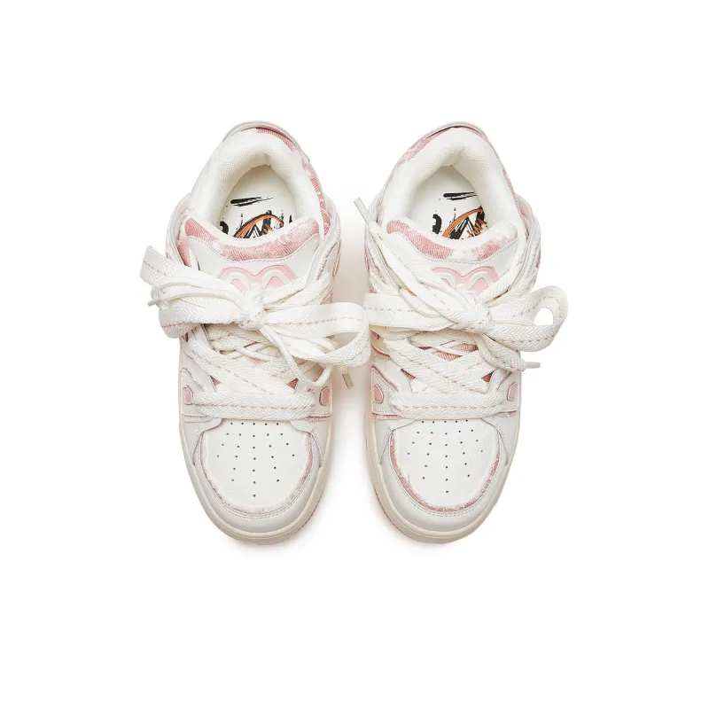 MQMS Dream Fresh Series Platform, Puffy Shoes Skateboard Shoes Unisex Gesang Pink-3