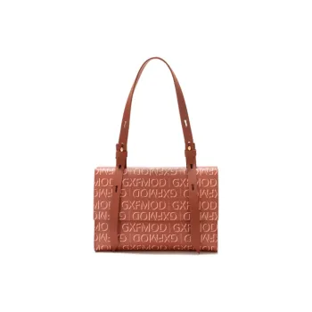 GXFMOD Genuine Leather Shoulder Bag Medium Size Women's Red