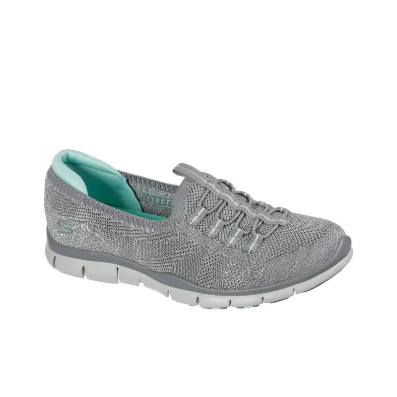 Skechers Gratis Durable Breathable Low-Top Casual Shoes Women's Green Gray-2
