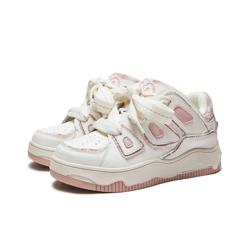MQMS Dream Fresh Series Platform, Puffy Shoes Skateboard Shoes Unisex Gesang Pink-2