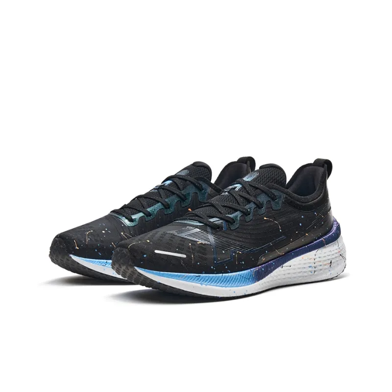 XTEP Two Thousand Kilometers 1.0 Wear-resistant And Lightweight Low-Top Running Shoes Men's Black Ink Teal-2