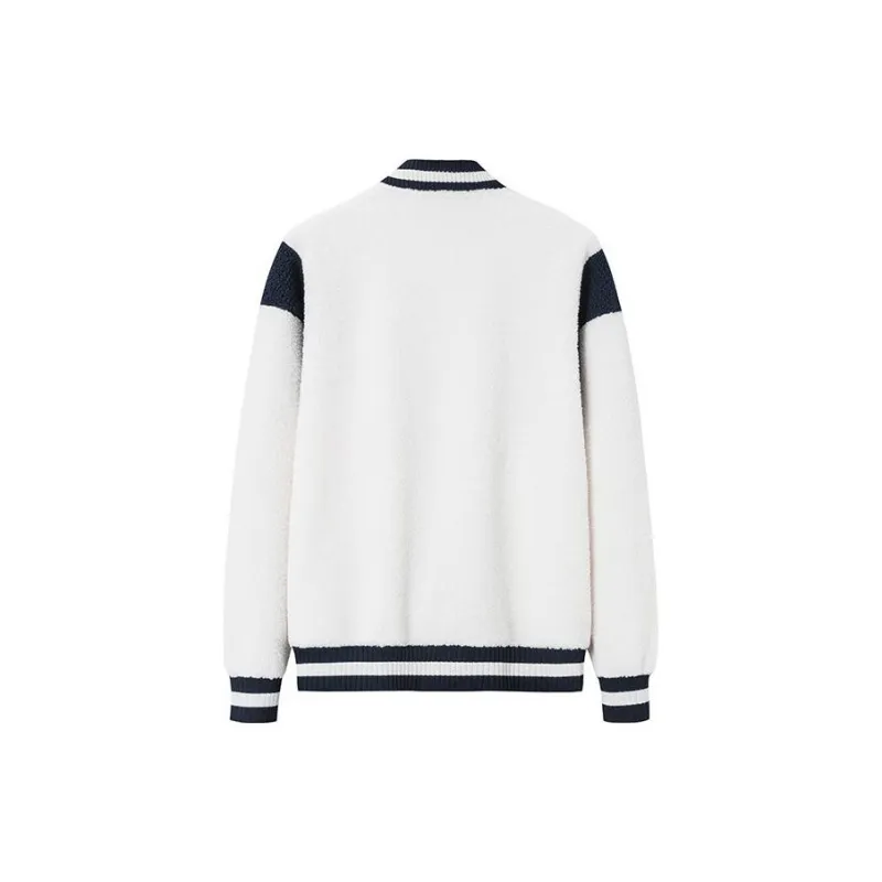 Anta Life Collection Baseball Jacket Unisex White Duck Down-1