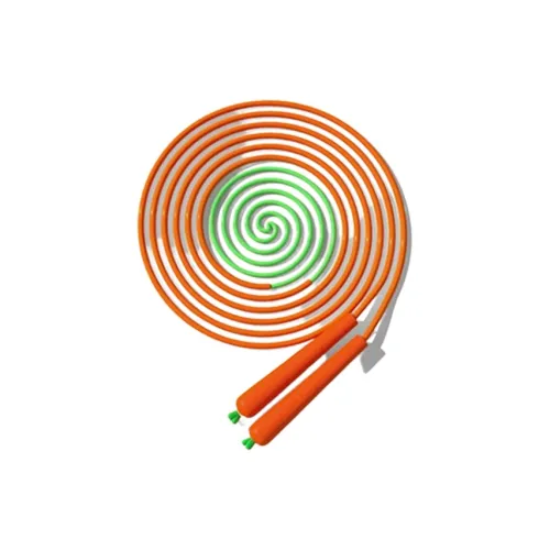 KUS Casual Entertainment Non Countable Jump Ropes Adults Fully Resin Carrot