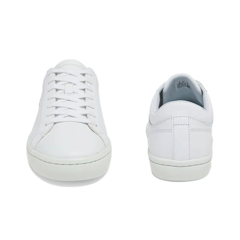 LACOSTE Low-Top Skateboard Shoes Men's White-3