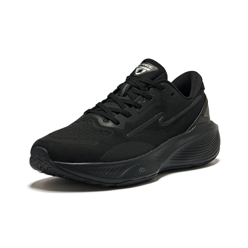 Erke Low Top Running Shoes Men's Jet Black-2