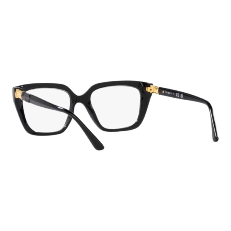 VOGUE Plastic Irregular Shape Sunglasses Women's Black-6