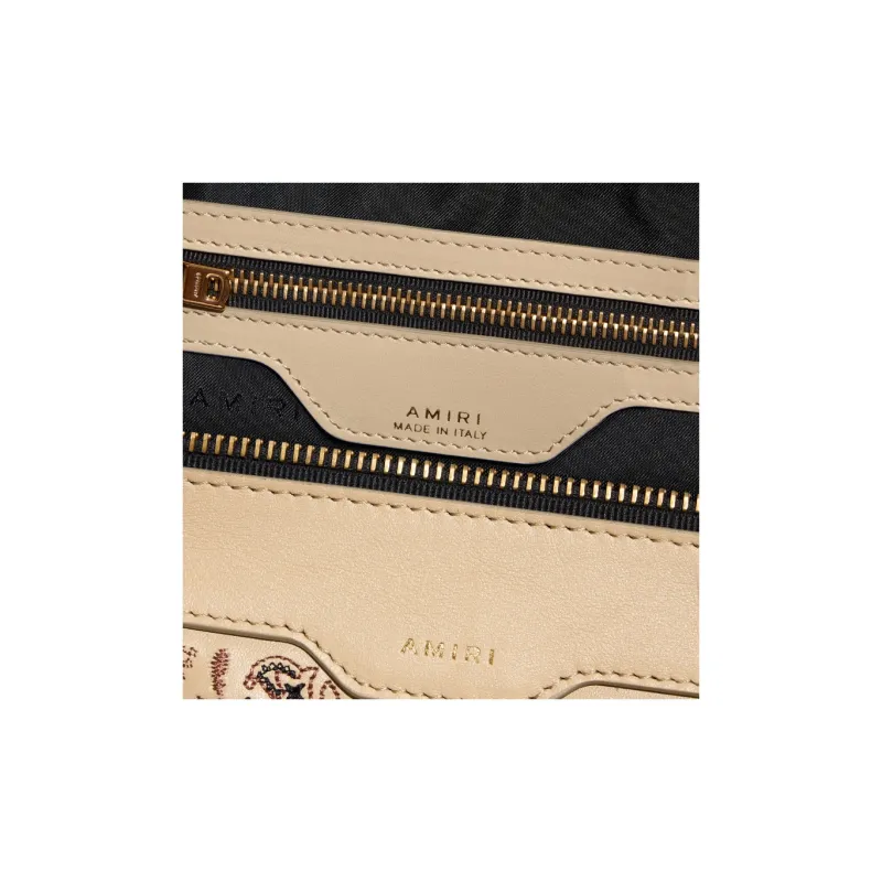 AMIRI Cotton And Polyurethane Tote Bag Shopping Bag Shoulder Bag Crossbody Bag Handbag Mini Women's Light Khaki-5