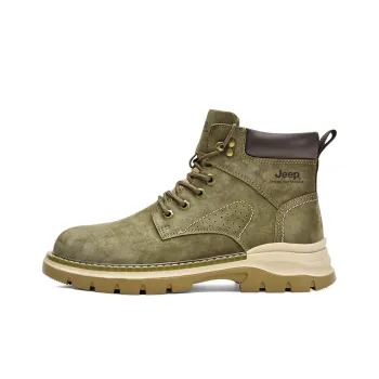 Jeep Crew Outdoor Boots Men's Khaki Green