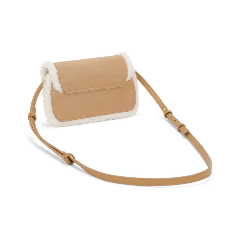 CHARLES&KEITH Polyurethane Small CK Bag Crossbody Bag Handbag Small Size Women's Camel Camel-2