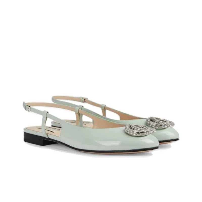 GUCCI Casual Single Shoes Women's Light Green-2