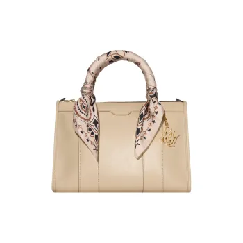AMIRI Cotton Tote Bag Shopping Bag Handbag Shoulder Bag Crossbody Bag Mini Women's Light Khaki