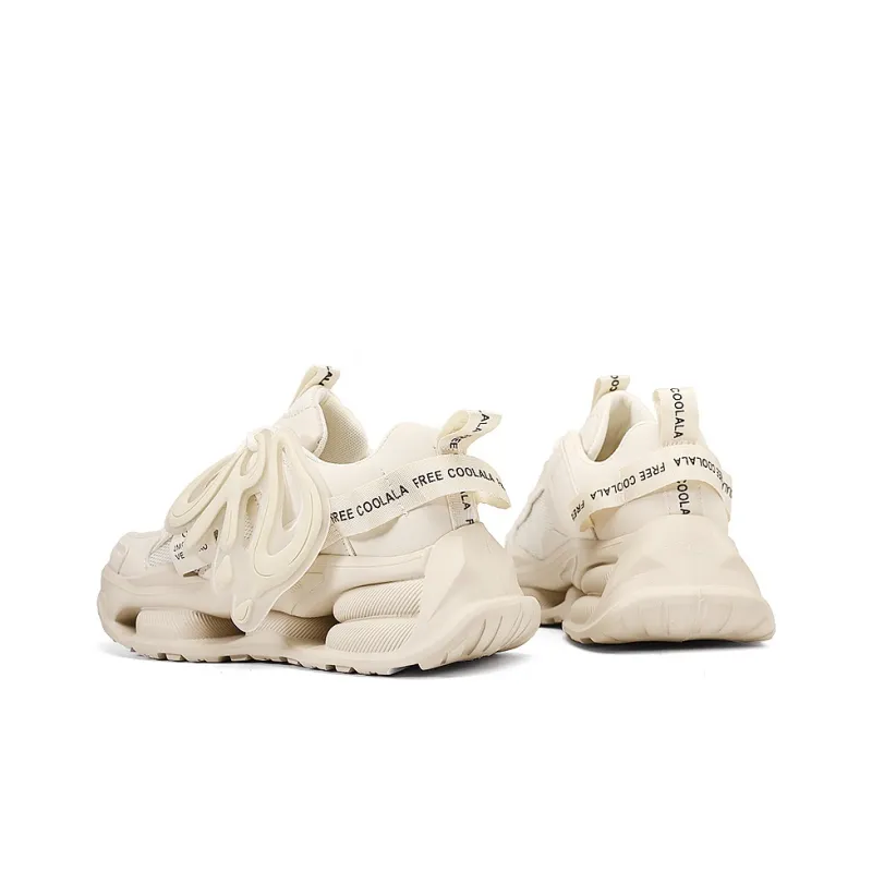 ORD Cushioned Anti Slip Wear Resistant Lightweight Height Increasing Low Top Chunky Sneakers Unisex-1