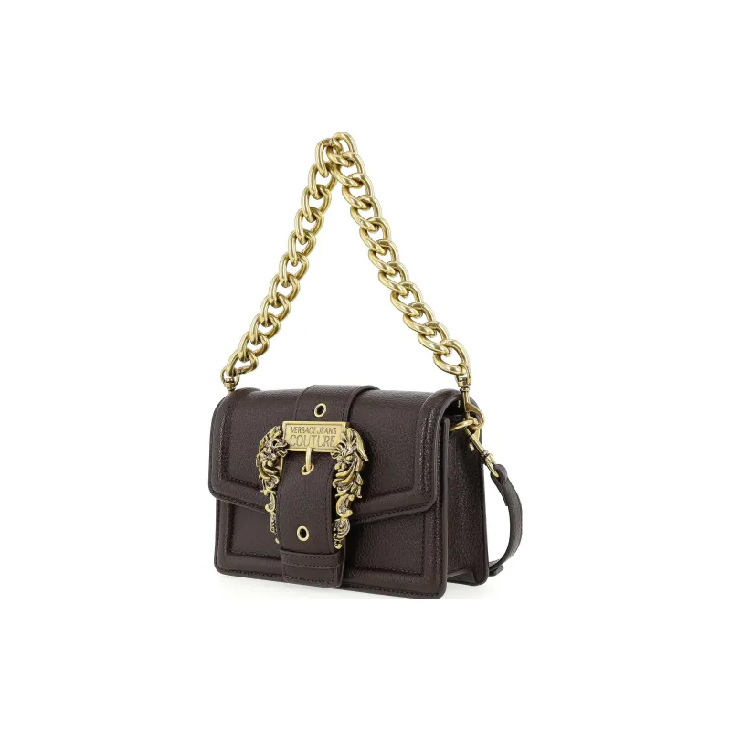 VERSACE JEANS COUTURE Polyurethane Portable Crossbody Bag, Shoulder Bag Women's Brown-2