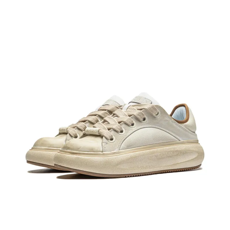 LiNing Yun You C4D Wear Resistant Low Top Casual Shoes Men's Ivory-2