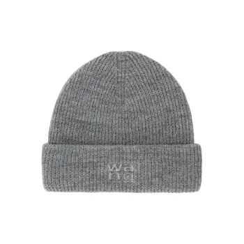 Alexander Wang Logo debossed Ribbed knit Beanie