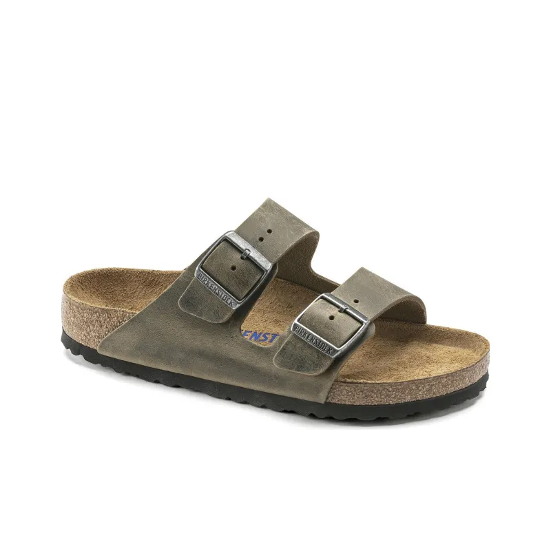Birkenstock Arizona Soft Footbed Oiled Leather 'Faded Khaki'-2