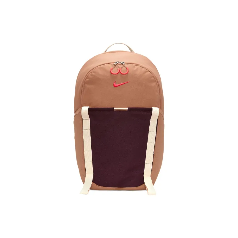 Nike Fabric Backpack Regular Unisex Amber Brown & Night Brown Red & Bright Dark Red-0