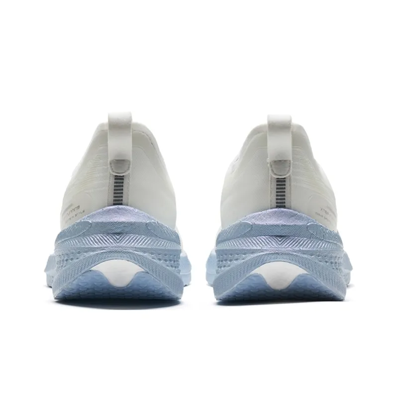 XTEP Two Thousand Kilometers 1.0 Anti Slip Wear Resistant Low Top Long Distance Running Shoes Men's Sail White-4