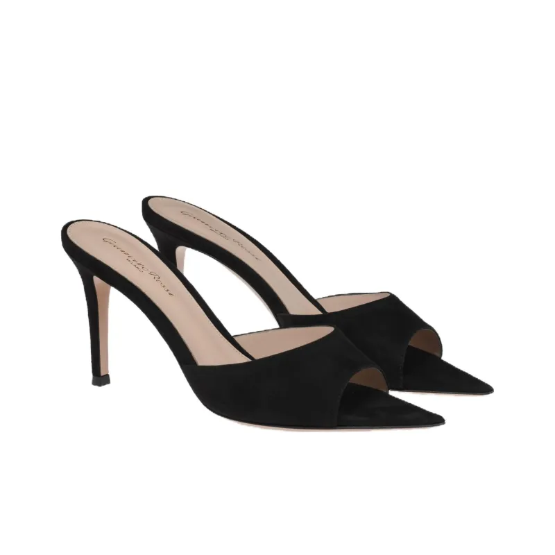 GIANVITO ROSSI Elle 85mm Suede Mules-2