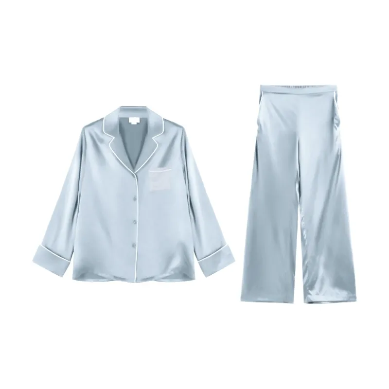 SILKISS Pajama Set Simple Mian Zhi Qi Women's-1