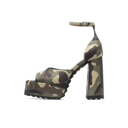 GIABORGHINI Camouflage-print Platform Sandals