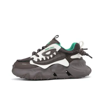 VIDORY ANGEL Shark No.1 Cushioning, Abrasion Resistant, Slip Resistant Low Top Chunky Sneakers Men's Brown