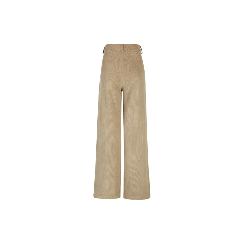 Wen Shan Casual Pants Women's Champagne Gold-4