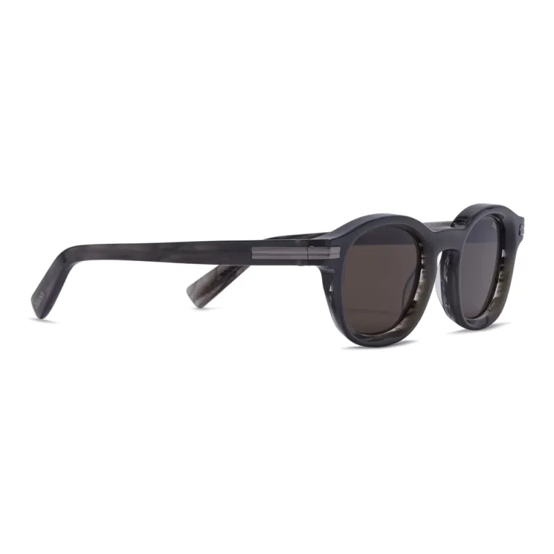 Ermenegildo Zegna Striped Round shape Sunglasses-0