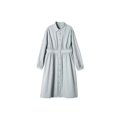 Dme Long-Sleeved Dresses Women's Aqua Blue