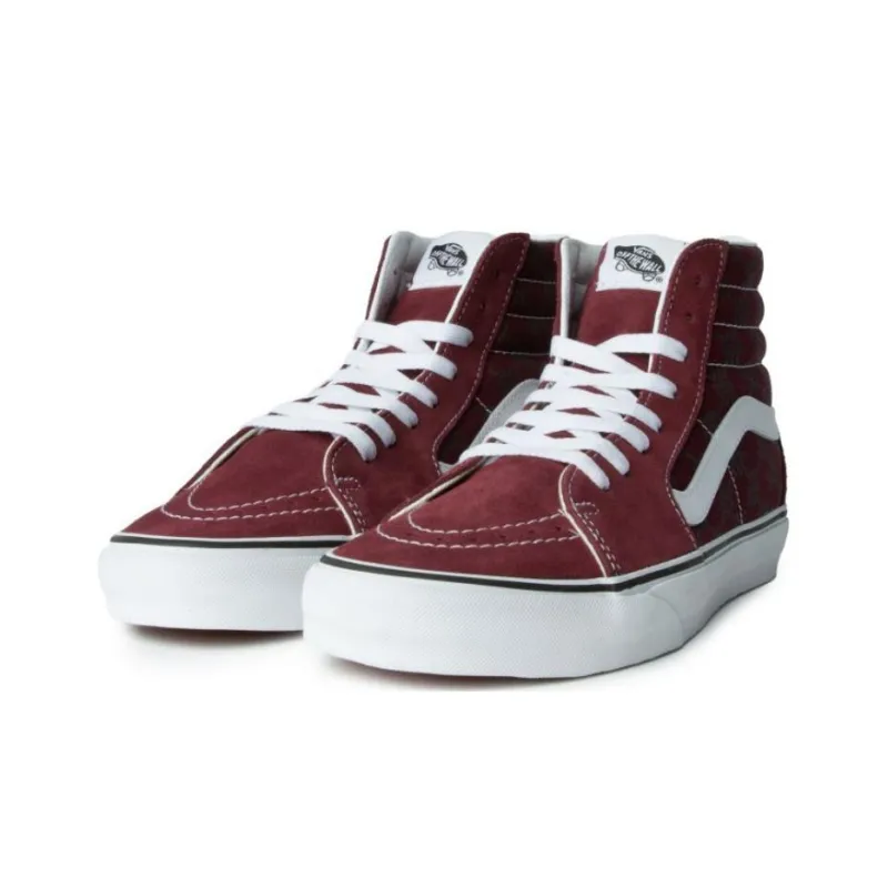 Vans Sk8 Hi Monogram 'Burgundy'-1