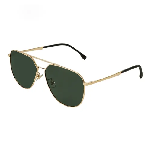 KALLA EYEWEAR Copper Nickel Alloy Square Sunglasses Men's