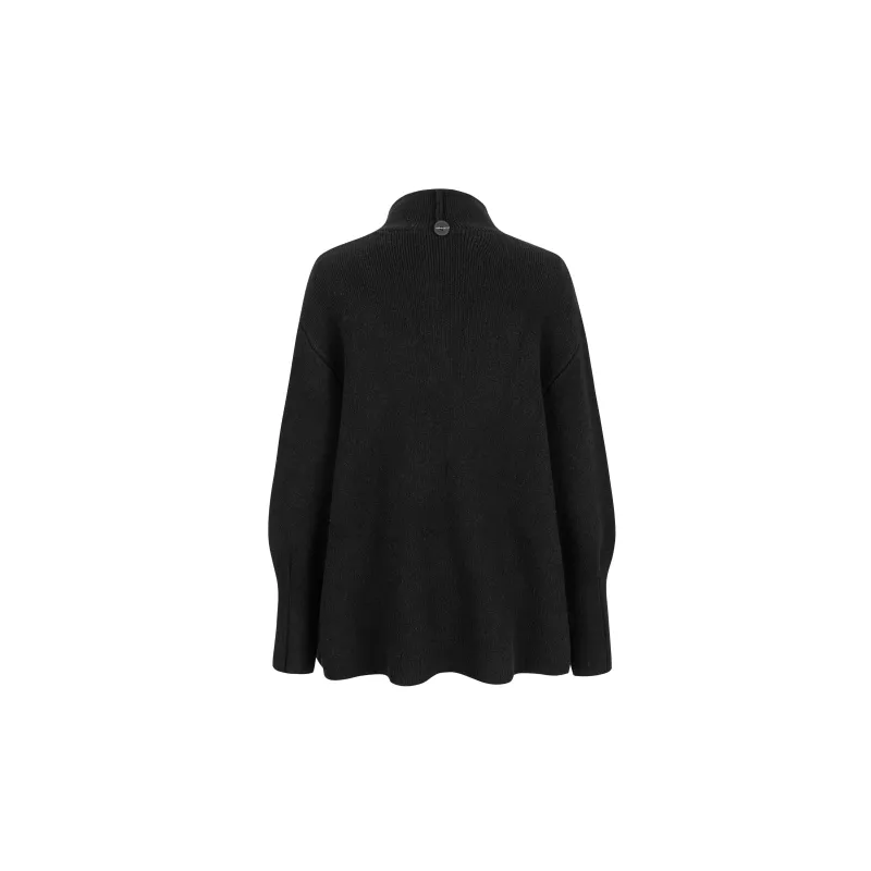 UPNANAWANG Trench Coats Women's Black-1