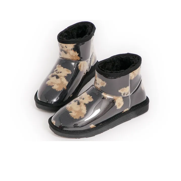 GRACEGIFT Thermal Waterproof Abrasion Resistant Short Snow Boots Women's-2