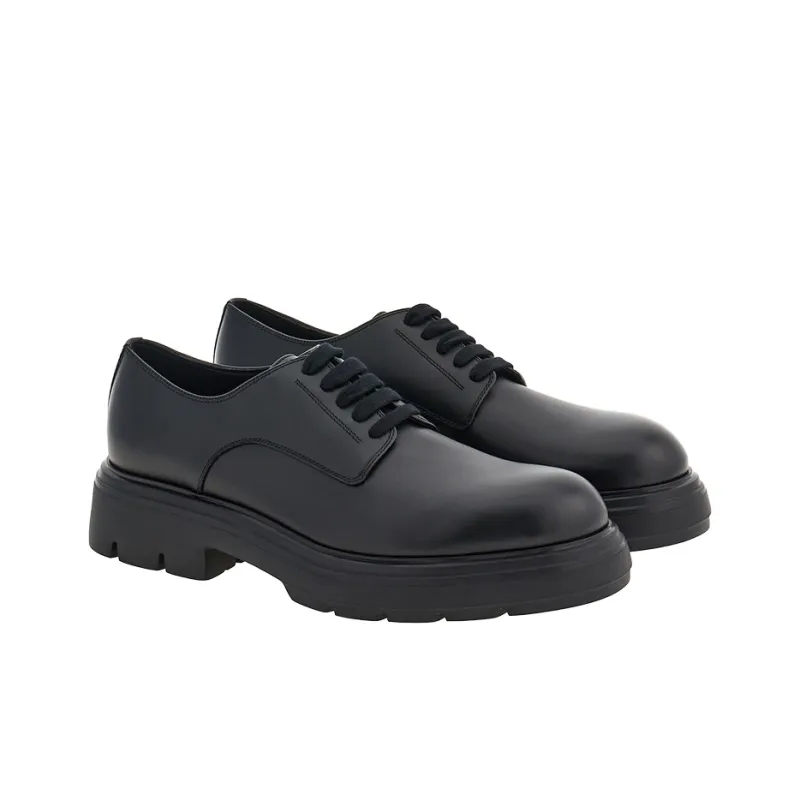 FERRAGAMO Lace-up Leather Derby Shoes-2