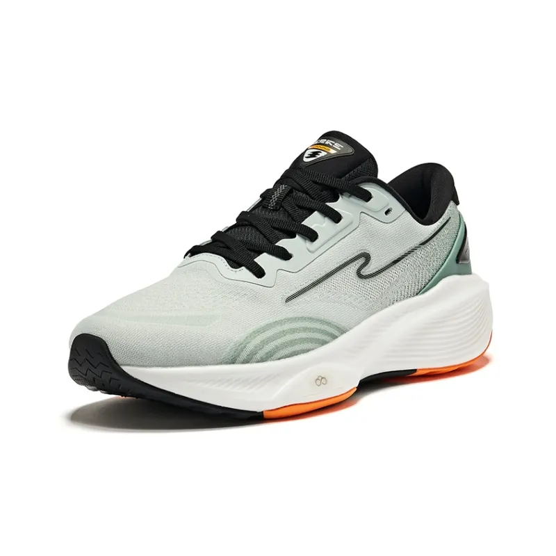 Erke Chip Pop 5.0 SE Cushioning Wear Resistant Low Top Running Shoes Men's Light Gray Green Jet Black-2