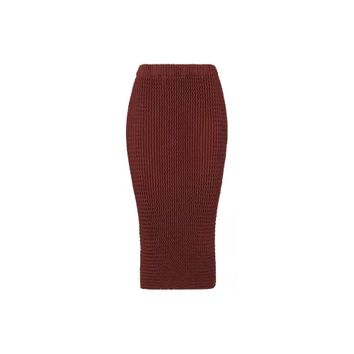 ISSEY MIYAKE Casual Long Skirts Women's Brown