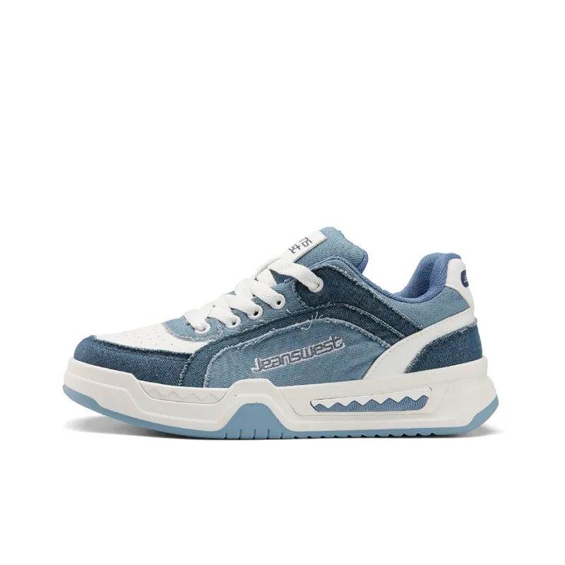 JEANSWEST Height Increasing Abrasion Resistant Slip Resistant Low Top Skateboard Shoes Unisex-1