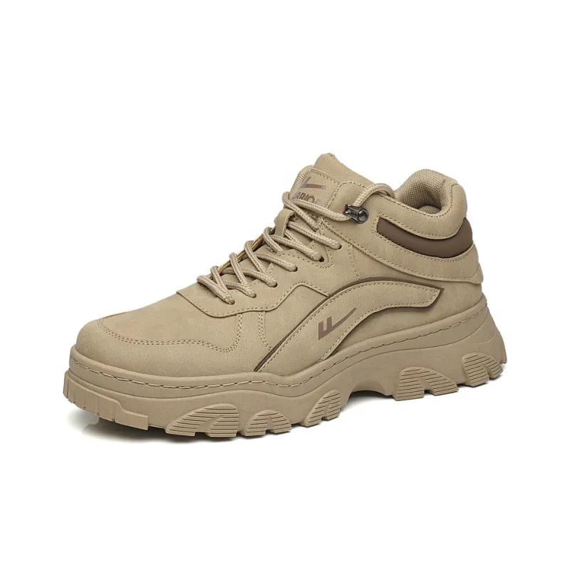 Warrior High Top Chunky Sneakers Men's Khaki-1