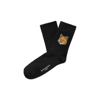 Maison Kitsune Chillax Fox Motif Stretched Socks