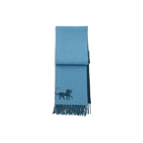 COACH Knit Scarves Women's Blue