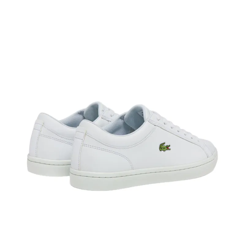 LACOSTE Low-Top Skateboard Shoes Men's White-2