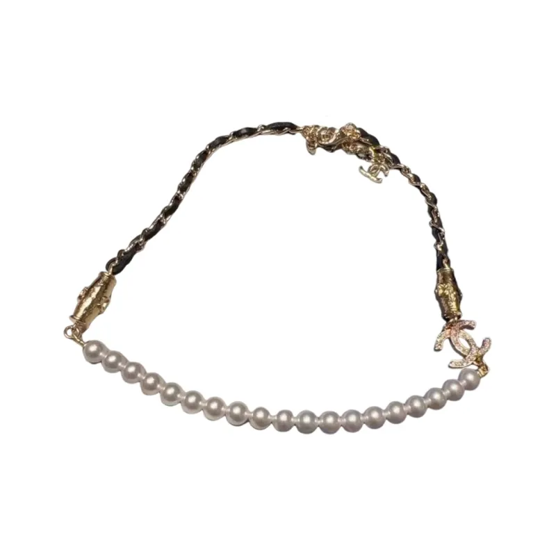 CHANEL Necklaces Unisex Gold-0