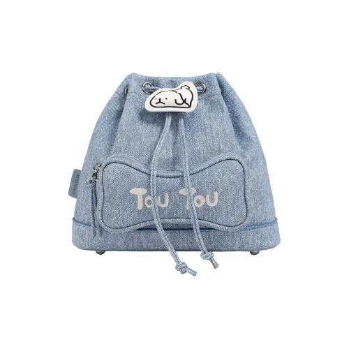 TOUTOU Maltese Collaboration PU Backpack Regular Women's Sea Salt Blue