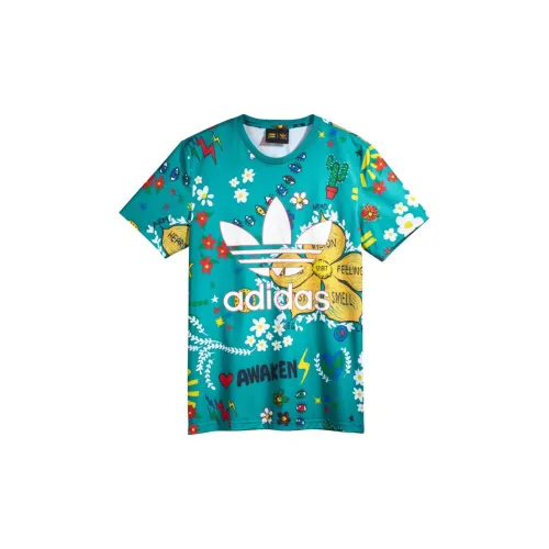 Adidas Originals Philippine And Dong Joint Series T-Shirts Unisex Sky Blue