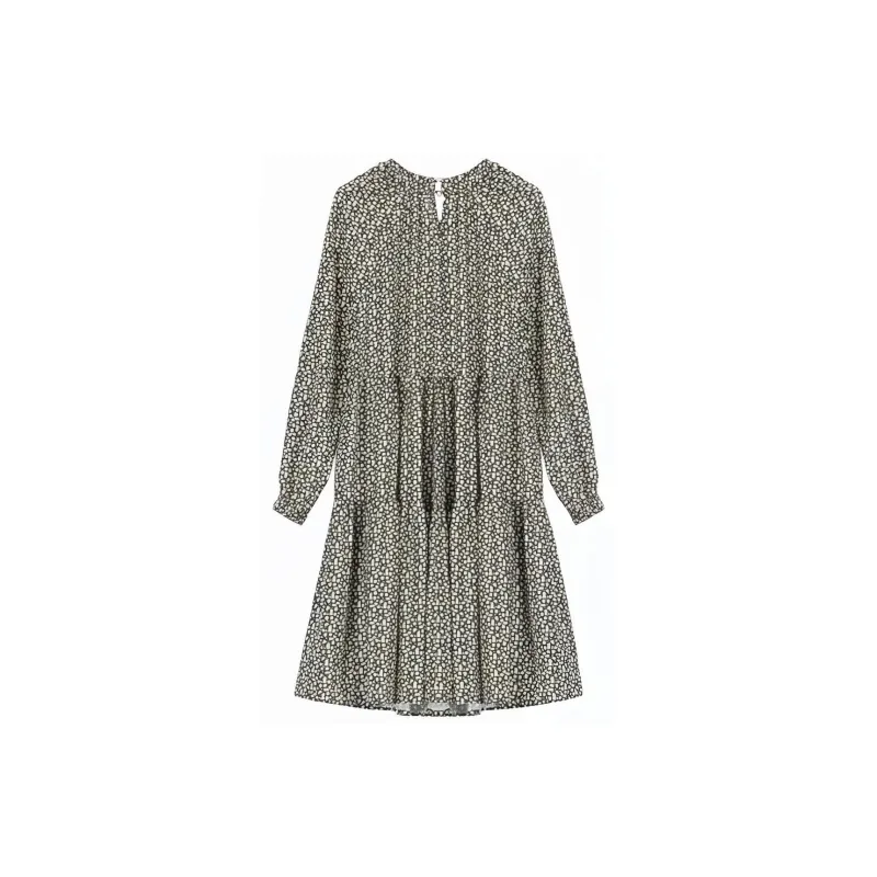 Lagogo Long-Sleeved Dresses Women's Mixed Color-1