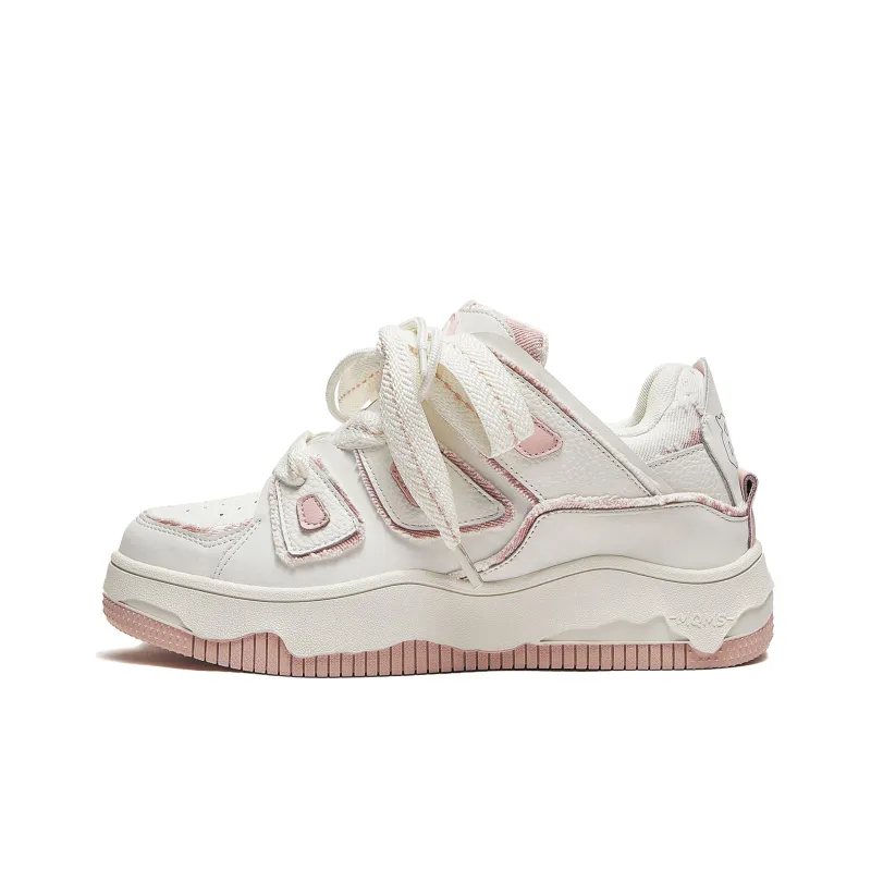 MQMS Dream Fresh Series Platform, Puffy Shoes Skateboard Shoes Unisex Gesang Pink-0