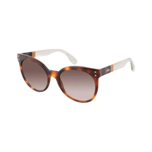 FENDI Acetate Irregular Shape Sunglasses Unisex Multicolor