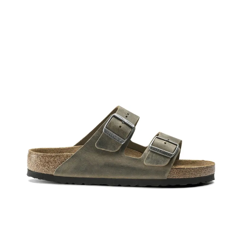 Birkenstock Arizona Soft Footbed Oiled Leather 'Faded Khaki'-1